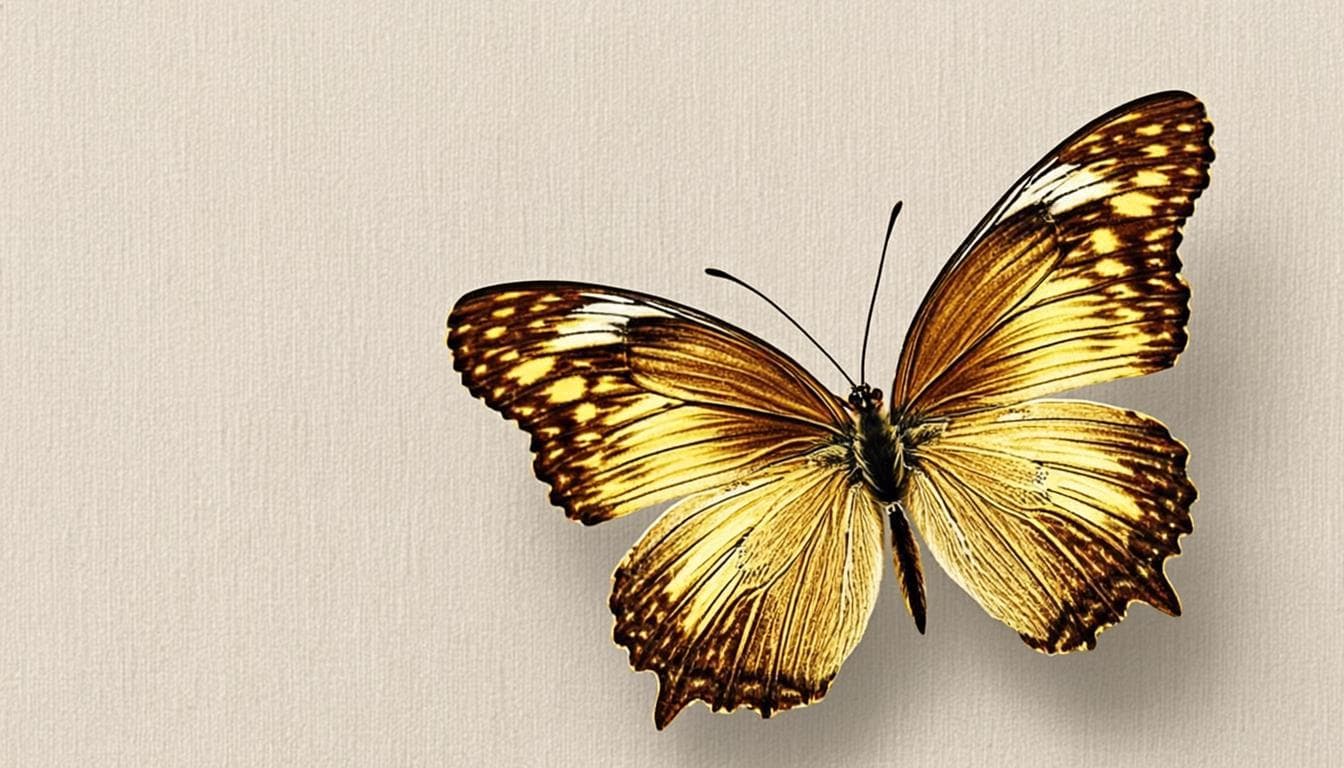 Swallowtail butterfly with butter-gold wings — the Papilio emblem
